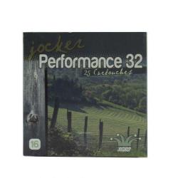 Boite de 25 cartouches Jocker Performance 32 C/16/67/16 - Bourre jupe