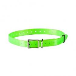 Sangle polyuréthane Vert fluo - Largeur 18.5 mm