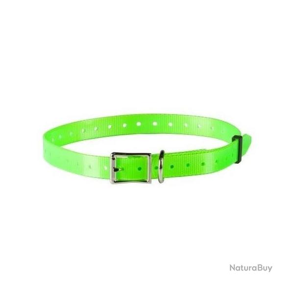 Sangle polyurthane Vert fluo - Largeur 18.5 mm