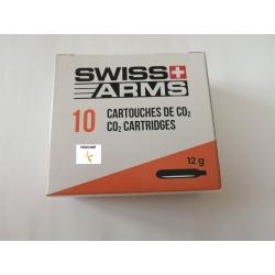 Boîtes de 10 cartouches de CO2 12g Swiss Arms