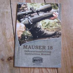 Notice/mode d'emploi Mauser 18 (a114)