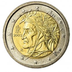 Collection Monnaie 2 Euros DANTE Italie 2002 Dante Alighieri -BE