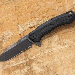 Couteau Kershaw Analyst A/O Lame Tanto 8Cr13MoV Manche GFN Linerlock Clip KS2062ST