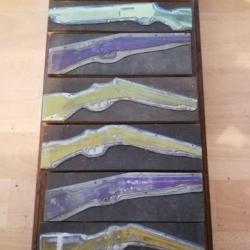 Grands tampons encreurs portions de fusils d'environ 20cm ManuFrance
