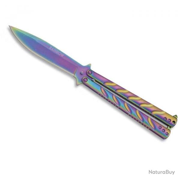 Couteau papillon Martinez Albainox Rainbow 7.2 cm - 7.2 cm
