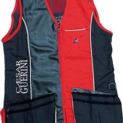 Gilet de tir Caesar Guérini Rouge.Taille Gaucher