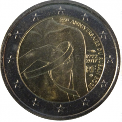 Collection monnaie 2 EUROS 2017 - 25e anniversaire de la création du ruban rose