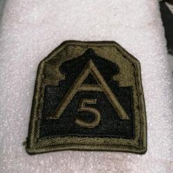 Patch armee us 5th ARMY GREEN ORIGINAL 1