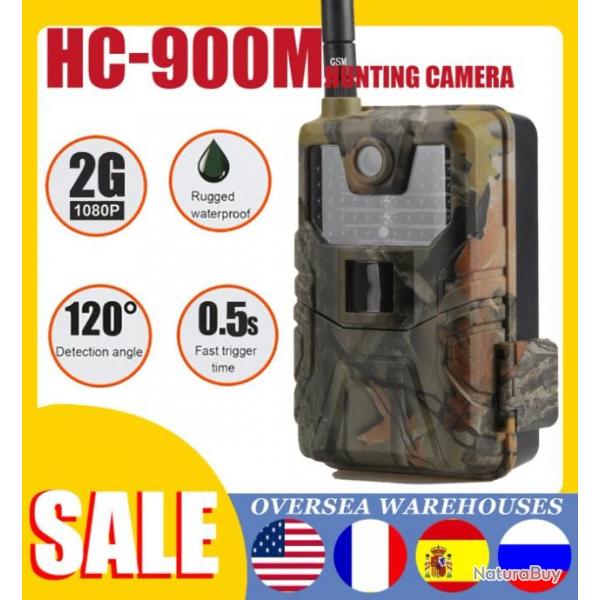 Camra de chasse 4G HC900M 20MP 1080P, piges photos, Vision nocturne LIVRAISON GRATUITE!