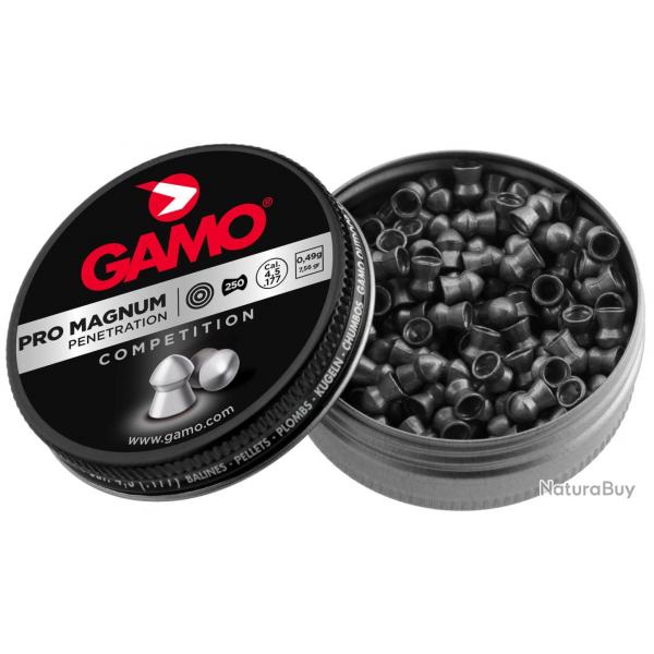 Plombs Pro Magnum tte pointue cal. 4,5 mm