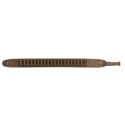 Cartouchière vinyle aspect cuir marron - Cal 20