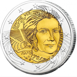 Collection monnaie 2 Euros Simone VEIL 2018 Icône de la lutte pour le droit des femmes