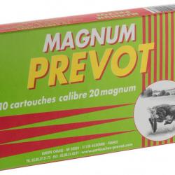 Cartouche Chevrotine Prevot Calibre 20/76