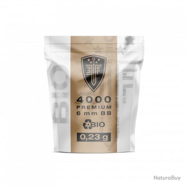 Billes bbs 6mm lite force bio blanche 0.23g sachet X4000
