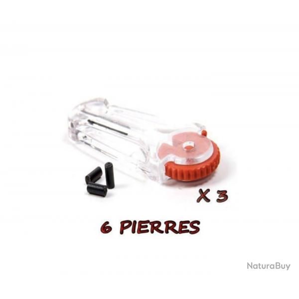 Lot de 18 pierres  briquet