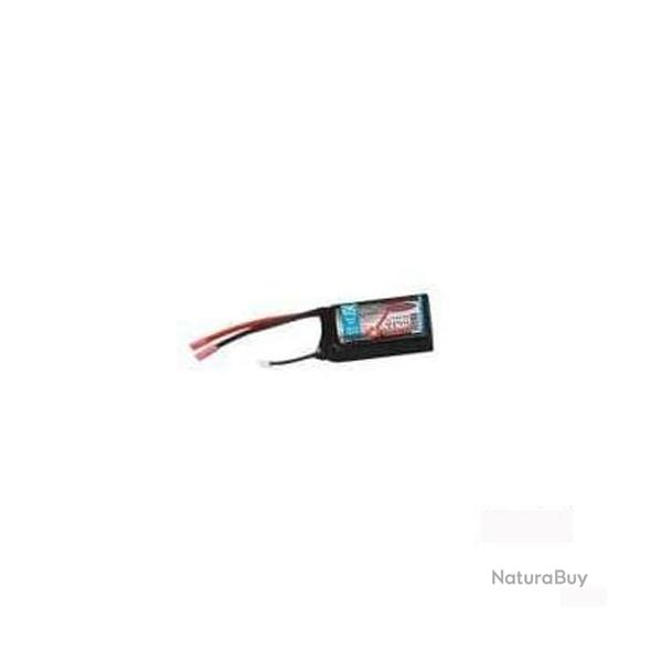 Batterie LiPoStar Turbo LiPo 7,4V 1300mAh 2S - 9,62Wh - Accumulateur Nu Sans Cosses