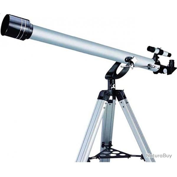 Tlescope Dbutant Rfracteur 60/900 avec 4 Oculaires + Lentilles + Filtre + Monture Azimutale + Tr