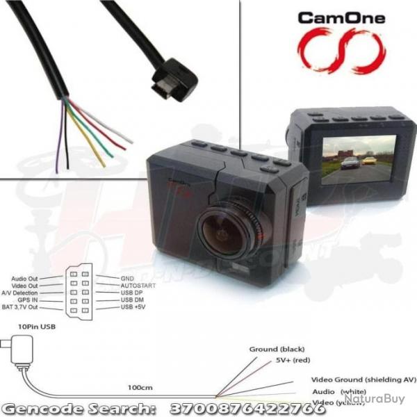 Cable Infinity Power de Retour Vido pour compatibilit pr Action Cam CamOne / Ready GoPro