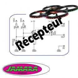 Récepteur, Carte électronique, Platine, PCB AHP pour drone Jamara Flyscout