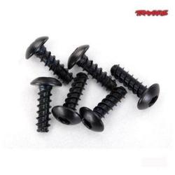 7943, Set de 6 vis BTR à tête bombée 2.6x8mm Traxxas Aton