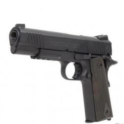 Réplique airsoft Colt 1911 M45A1 Rail Gun Black Mat Full Metal Co2 1.1J