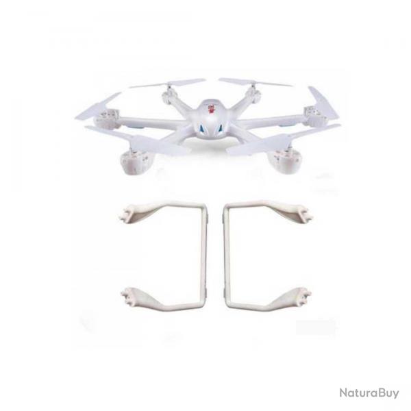 X600-20-21W - Landing Gear ou Train d'atterrisage Blanc pour drone MJX X600