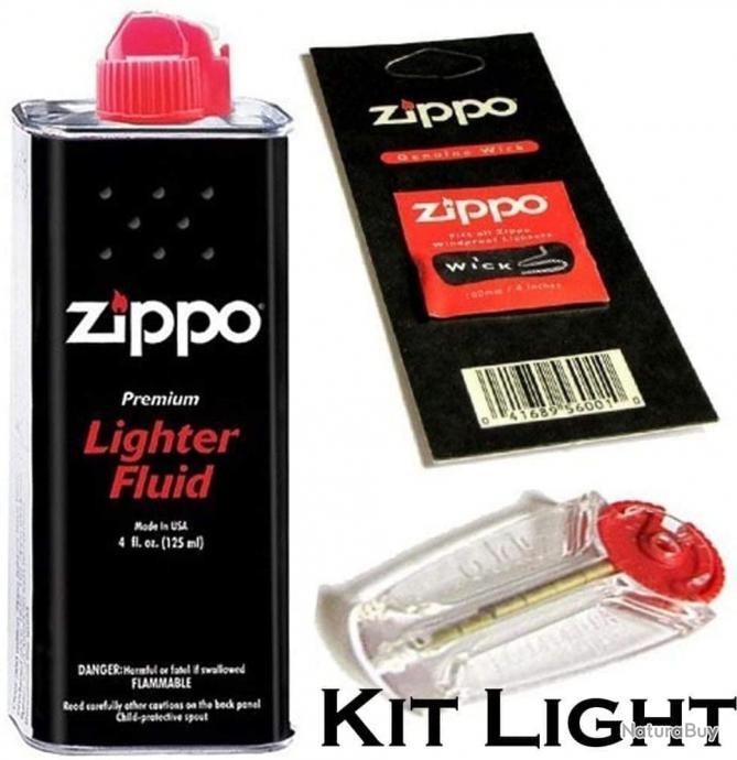 Kit D'entretien Zippo - Lot 6 Pierres Silex + Mèche - Fabriqué Aux USA