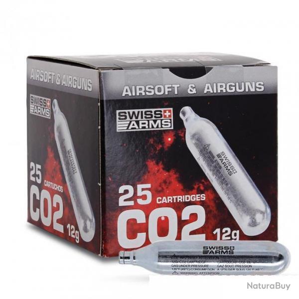 Cartouches de gaz Co2 airsoft par 25
