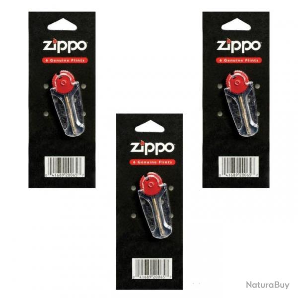 Pack de 3 x 6 Pierres Zippo Officielles