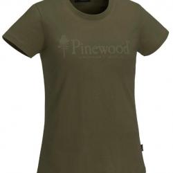 T-SHIRT FEMME PINEWOOD OUTDOOR LIFE D.OLIVE