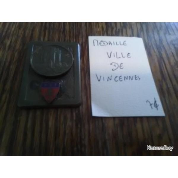 Mdaille ville de Vincennes