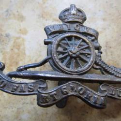 cap badge artillerie Britannique Anglais  ww1 ww2 première seconde guerre