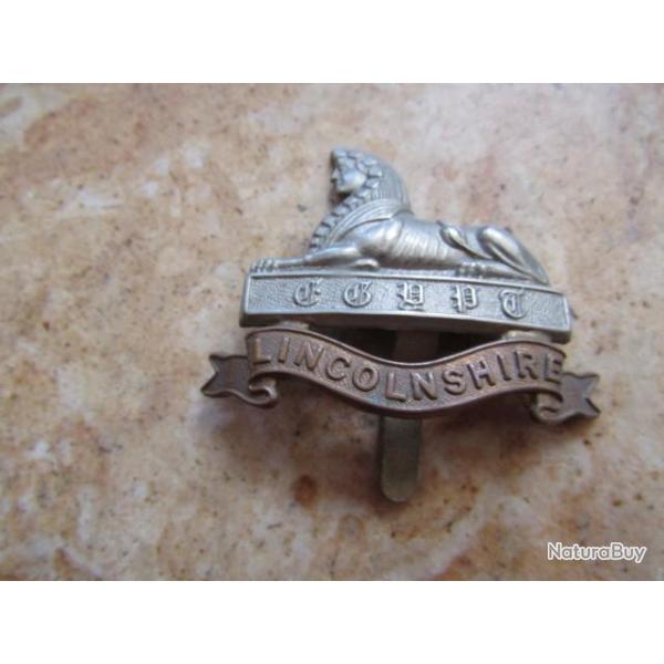 cap badge lincolnshire Regiment Britannique Anglais ww1 ww2 premire seconde guerre