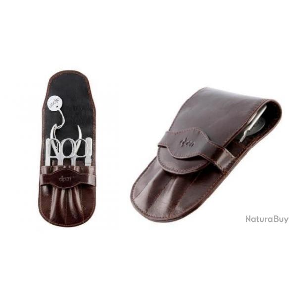 Pochette manucure 5 pices Alpen 6875R.brown