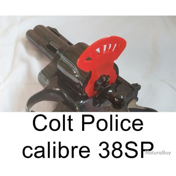 Drapeau tmoin chambre vide pour revolver Colt Police 38 SP