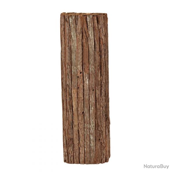 Clture brise vue canisse corce solide 1,5 x 5 m brun 03_0005015