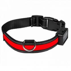 Collier lumineux Eyenimal USB rechargeable rouge - ...