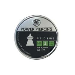 200 plombs RWS Power Piercing, calibre 4.5 mm