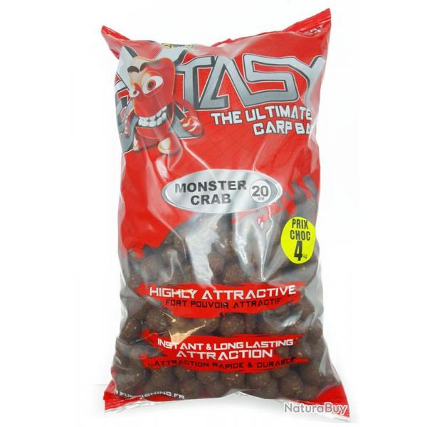 Bouillettes Extasy 4kg 20mm Monster crab Fun Fishing