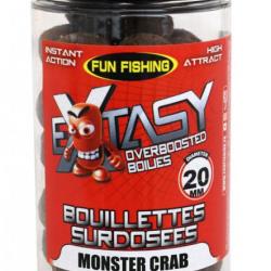 Bouillettes Surdosées Extasy 200gr 15/20mm Monster Crab Fun Fishing