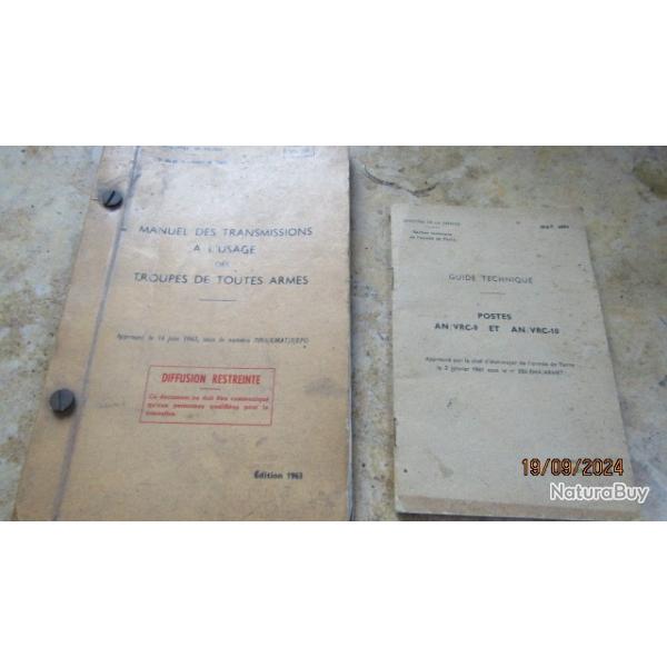 fin manuel mmento cour 1978 poste radio AN/RC9  AN/RC10 embarqu AML guide