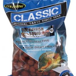 Classic Bouillettes 4kg 20mm Ecrevisse Calamar Fun Fishing
