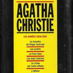agatha christie compilation  les années 1926-1930 , 6 titres en 1 volume 2