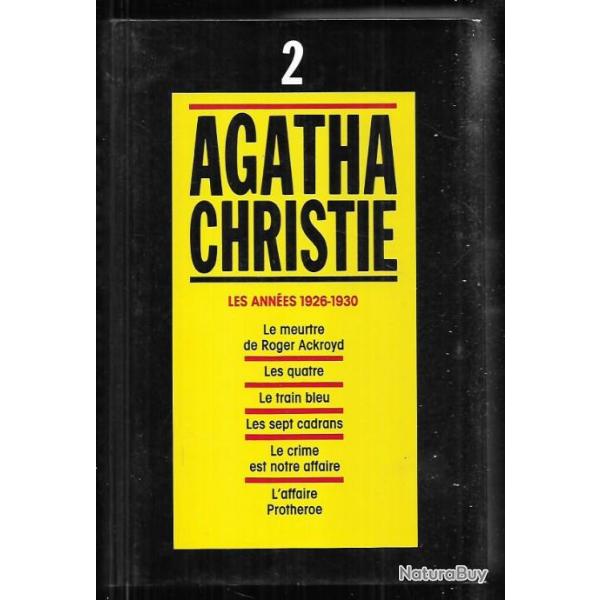 agatha christie compilation  les annes 1926-1930 , 6 titres en 1 volume 2