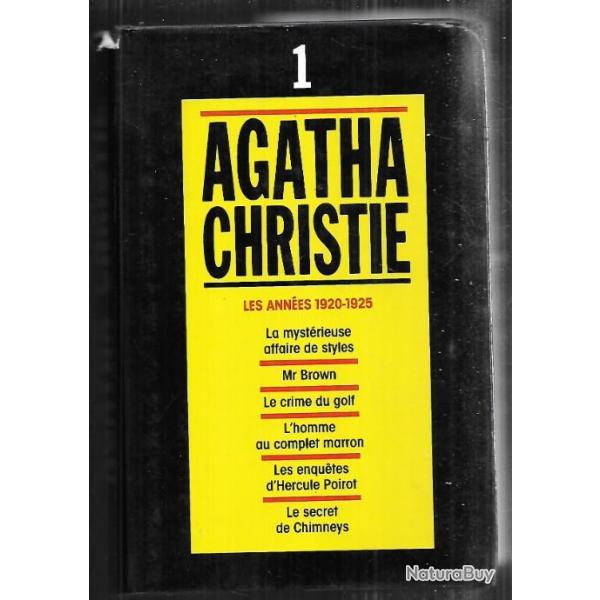 agatha christie compilation  les annes 1920-1925 , 6 titres en 1 volume 1