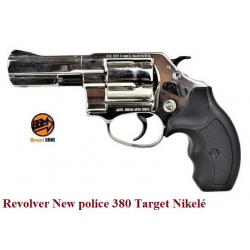 Revolver New police  380 Target  Nikelé à blanc uniquement