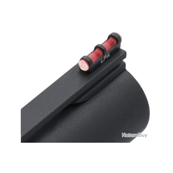 GUIDON FIBRE OPTIQUE ROUGE  VISSER MTAL 3MM
