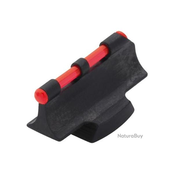 GUIDON FIBRE OPTIQUE ROUGE TRANSVERSAL MTAL BH 12MM