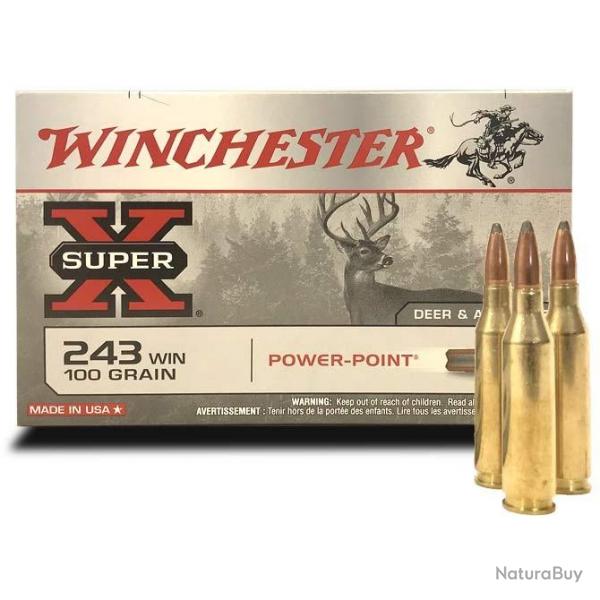 Winchester Power Point 243 Win : 100 Grs