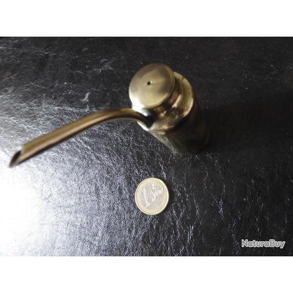 jolie burette a huile en laiton hauteur 10 cm